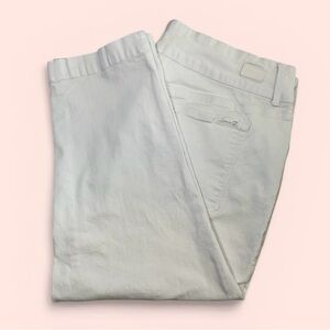 Seven7 Women's 18W White Crop Jeans